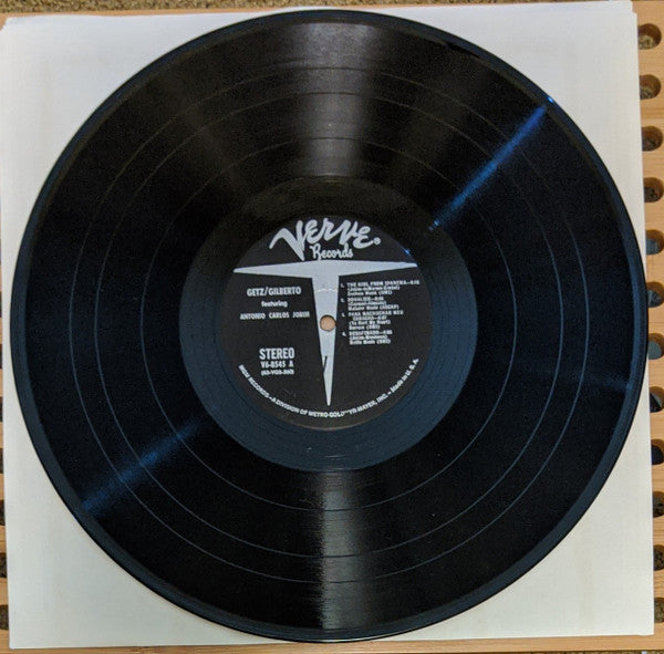 Stan Getz / João Gilberto Featuring Antonio Carlos Jobim – Getz / Gilberto - VG+ LP Record 1963 Verve USA Stereo Vinyl - Jazz / Bossa Nova / Latin Jazz - Shuga Records