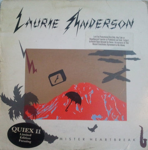 Laurie Anderson – Mister Heartbreak - VG+ LP Record 1984 Warner USA Promo Quiex II Vinyl - Pop Rock / Avantgarde / Electro