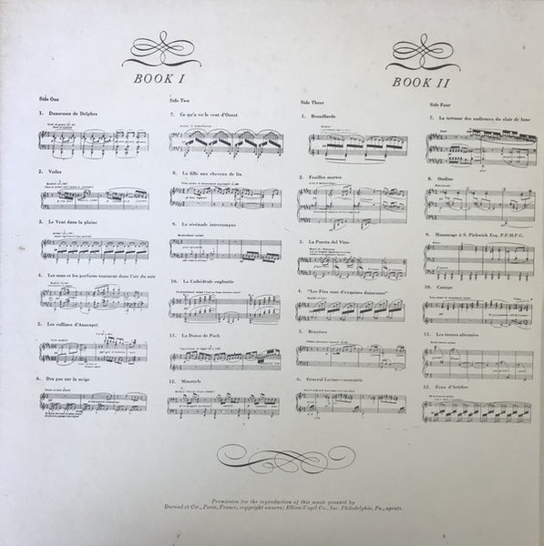 Daniel Ericourt ‎– Debussy - Preludes Books 1 And 2 - VG+ 2 Lp Record 1960 Kapp USA Mono Vinyl - Classical