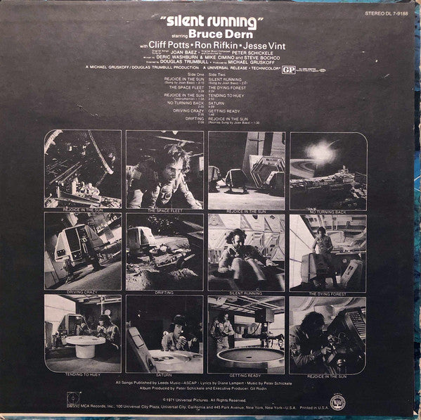 Peter Schickele / Joan Baez ‎– Silent Running Original Album - VG+ LP Record 1972 Decca USA Vinyl - Soundtrack - Shuga Records