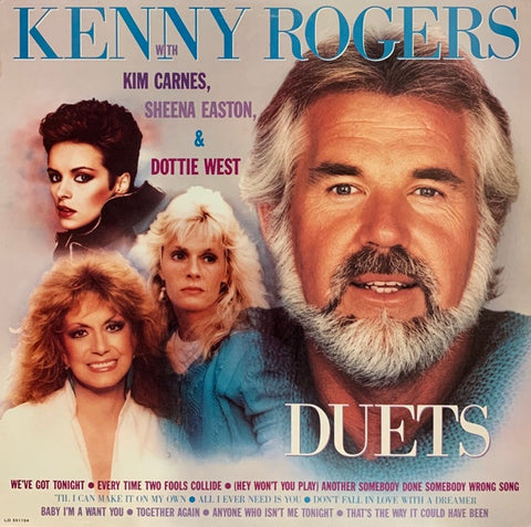 Kenny Rogers With Kim Carnes, Sheena Easton & Dottie West – Duets - New LP Record 1984 Liberty Columbia House USA Club Edition Vinyl - Country