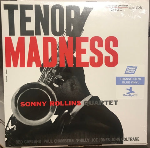 Sonny Rollins Quartet – Tenor Madness (1956) - Mint- LP Record 2019 Prestige USA Mono Kevin Gray Blue Translucent Vinyl - Jazz / Hard Bop