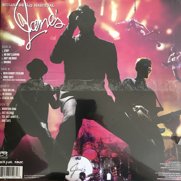 Jane's Addiction ‎– Alive At Twenty-Five - Ritual De Lo Habitual - New 2 LP Record 2017 Cleopatra USA Splatter Vinyl - Alternative Rock - Shuga Records