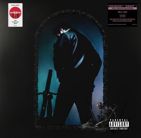 Post Malone ‎– Hollywood's Bleeding - New 2 LP Record 2020 Republic Target Exclusive Green Translucent Vinyl - Hip Hop