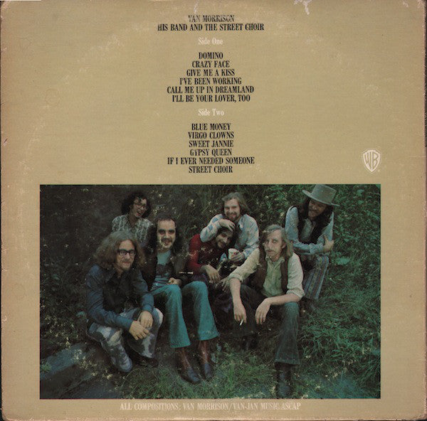 Van Morrison - His Band and the Street Choir - VG+ Lp Record 1970 Warner USA Original Vinyl & Insert - Blues Rock / Folk Rock