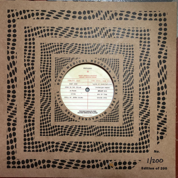 Phylums – ii - New LP Record 2020 Dusty Medical USA Numbered Vinyl - Rock - Shuga Records