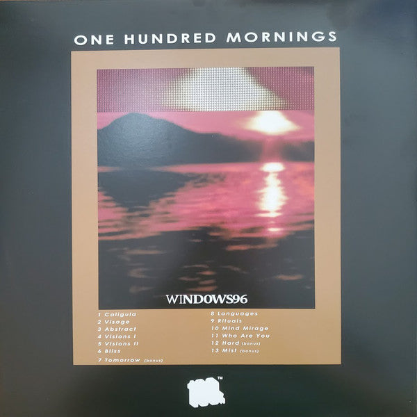 Windows96 ‎– One Hundred Mornings (2018) - New LP Record 2020 100% Electronica USA Black Ice Vinyl - Vaporwave / Chillwave - Shuga Records
