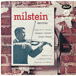 Nathan Milstein ‎– A Milstein Recital (1957) - New LP Record 2020 Capitol/Analogphonic South Korea Vinyl - Classical