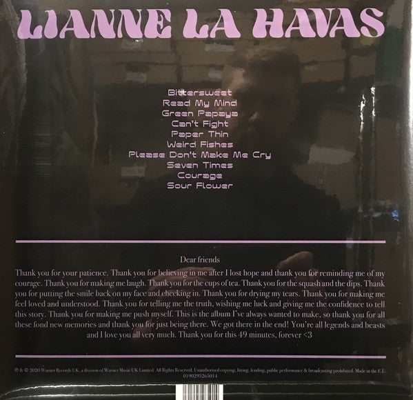 Lianne La Havas ‎– Lianne La Havas - New LP Record 2020 Warner Europe Import Vinyl - Neo Soul / Pop - Shuga Records