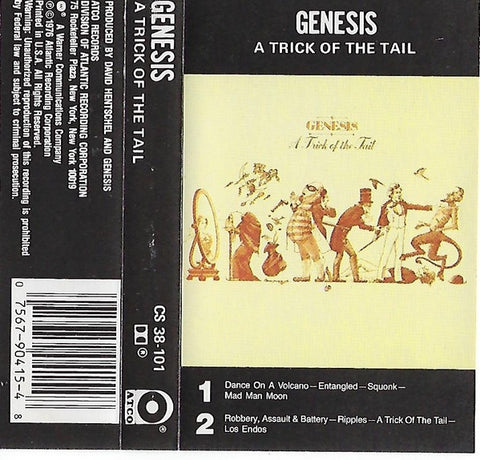 Genesis – A Trick Of The Tail - Used Cassette 1976 ATCO Tape - Prog Rock