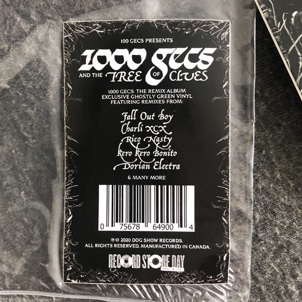 100 Gecs ‎– 1000 Gecs And The Tree Of Clues - Mint- LP Record Store Day 2020 Dog Show RSD Green Ghostly Vinyl - HyperPop / Bubblegum / Dance Pop