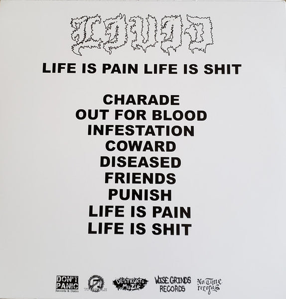 Livid ‎- Life Is Pain Life Is Shit - New LP Record 2020 No Time USA White Vinyl - Rock / Hardcore - Shuga Records