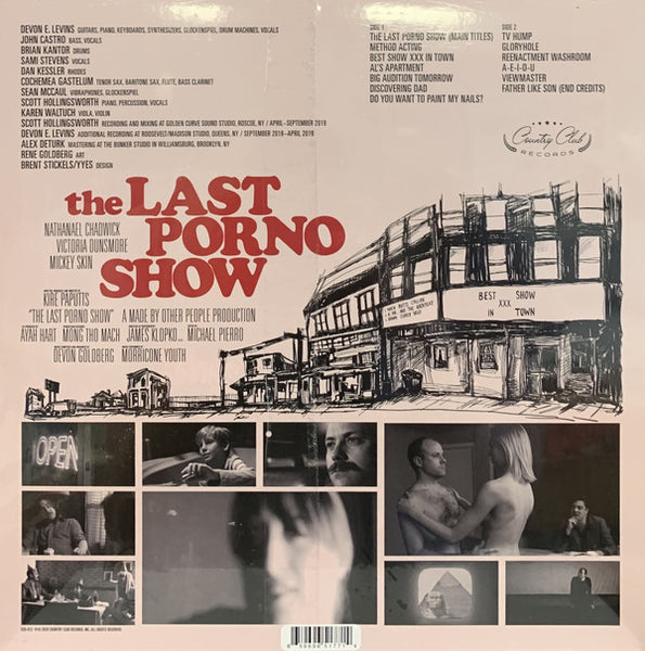 Devon Goldberg, Morricone Youth ‎– The Last Porno Show - New LP Record Store Day 2020 Country Club USA RSD Vinyl & Download - Soundtrack