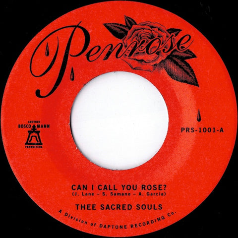 Thee Sacred Souls – Can I Call You Rose? - New 7" Single Record 2020 Penrose USA Vinyl - Soul / Funk