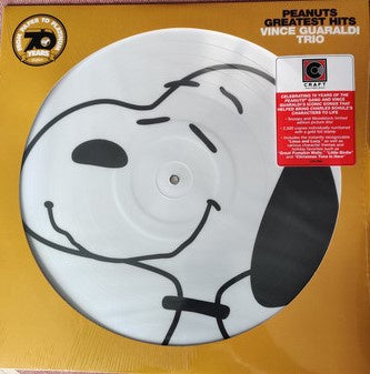 Vince Guaraldi Trio - Peanuts Greatest Hits (2015) - Mint- LP Record 2020 Fantasy Craft USA Vinyl Picture Disc & Numbered - Jazz - Shuga Records
