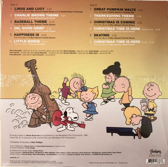 Vince Guaraldi Trio - Peanuts Greatest Hits (2015) - Mint- LP Record 2020 Fantasy Craft USA Vinyl Picture Disc & Numbered - Jazz - Shuga Records