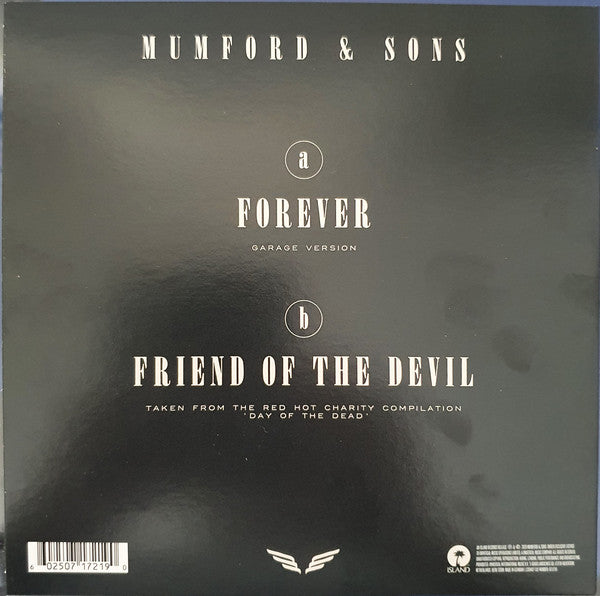 Mumford & Sons – Forever (Garage Version) - New 7" Single Record 2020 Island Europe Import White Vinyl - Alternative Rock / Indie Rock