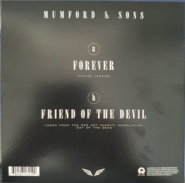 Mumford & Sons – Forever (Garage Version) - New 7" Single Record 2020 Island Europe Import White Vinyl - Alternative Rock / Indie Rock - Shuga Records