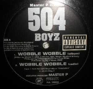 504 Boys - Wobble Wobble 12" Single 2000 No Limit - Hip Hop - Shuga Records