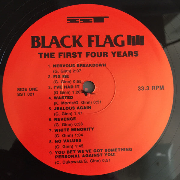 Black Flag – The First Four Years - VG+ LP Record 1988 SST USA Vinyl - Hardcore / Punk - Shuga Records
