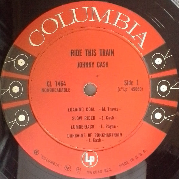 Johnny Cash ‎– Ride This Train - Mint- Lp Record 1960 USA Mono Original 6 Eye label - Country - B21-088 - Shuga Records