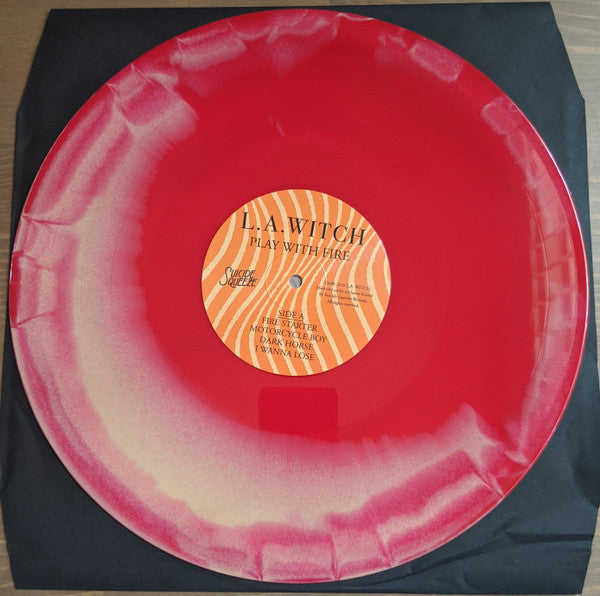 L.A. Witch ‎– Play With fire - Mint- LP Record 2020 Suicide Squeeze Exclusive Popsicle Red & Orange Vinyl & Download - Garage Rock / Psychedelic Rock - Shuga Records