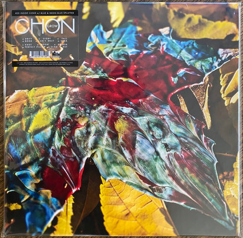 Chon - Grow - Mint- LP Record 2015 Sumerian Red Inside Clear w/ Blue & Neon Blue Splatter Vinyl & Booklet - Rock / Math Rock / Experimental