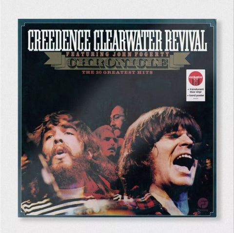 Creedence Clearwater Revival Featuring John Fogerty – Chronicle - The 20 Greatest Hits (1976) - New 2 LP Record 2020 Fantasy Target Exclusive USA Blue Translucent Vinyl & Poster - Classic Rock