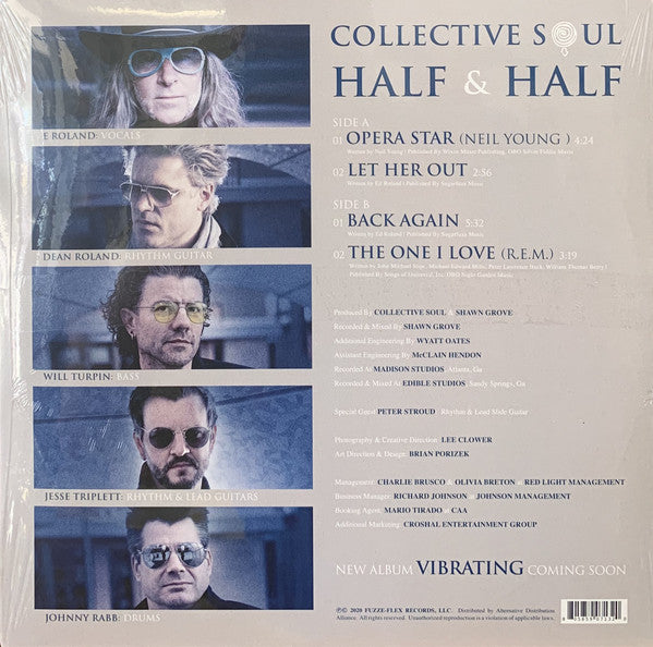 Collective Soul - Half and Half - New 12" Single Record Store Day 2020 Fuzze-Flex USA 180 Gram RSD Translucent Vinyl - Alternative Rock - Shuga Records