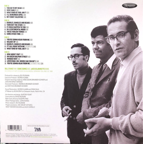 Bill Evans - Some Other Time: The Lost Session From The Black Forest - New 2 LP Record Store Day 2020 Resonance 180 gram Vinyl & Numbered - Jazz / Modal - Shuga Records