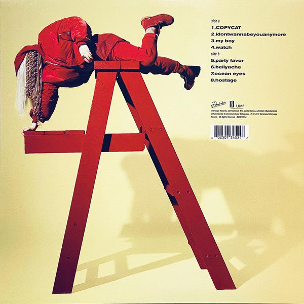 Billie Eilish ‎– Don't Smile At Me (2017) - Mint- LP Record 2020 Darkroom Target exclusive Yellow / Red Split Vinyl - Indie Pop - Shuga Records