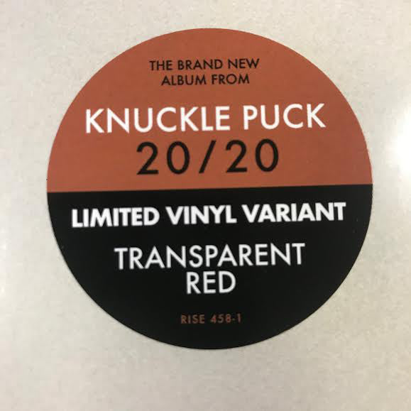 Knuckle Puck – 20/20 - New LP Record 2020 Rise USA Indie Exclusive Red Transparent Vinyl - Pop Punk