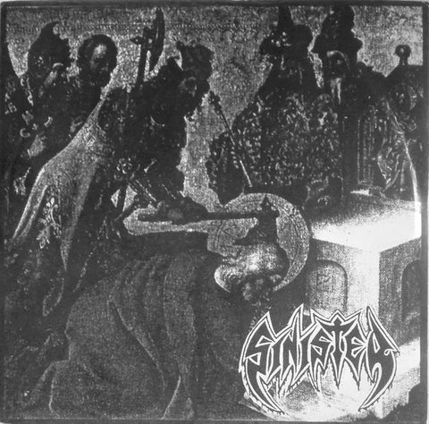 Sinister / Monastery – Sinister / Monastery - Mint- 7" EP Record 1991 Sicktone Netherlands Vinyl & Insert - Death Metal