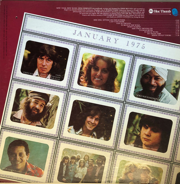 John Mayall – New Year, New Band, New Company - VG+ LP Record 1975 ABC Blue Thumb USA Vinyl - Blues Rock - Shuga Records
