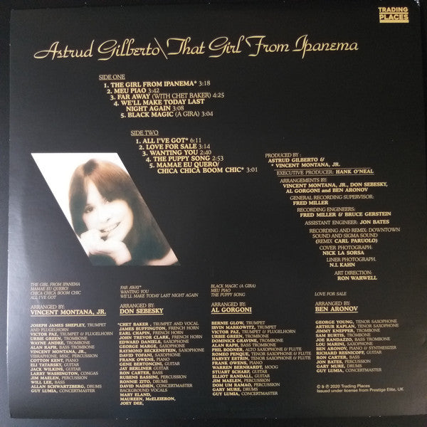 Astrud Gilberto – That Girl From Ipanema - New LP Record 2020 Trading Places UK Import Vinyl - Jazz / Bossanova / Latin