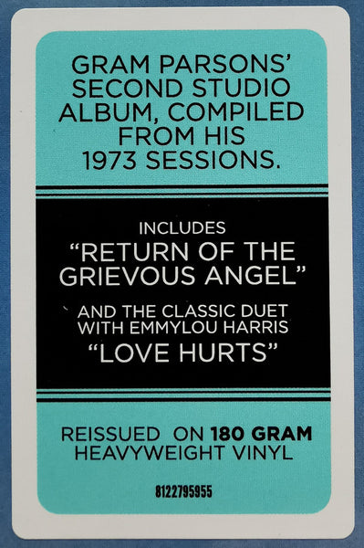 Gram Parsons - Grievous Angel (1974) - New LP Record 2020 Reprise 180 gram Vinyl - Rock / Country Rock - Shuga Records