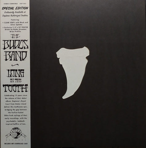 The Budos Band - Long In The Tooth - Mint- LP Record 2020 Daptone Clear w/ Black & Silver Splatter Vinyl, Poster & Download - Funk / Soul / Afrobeat