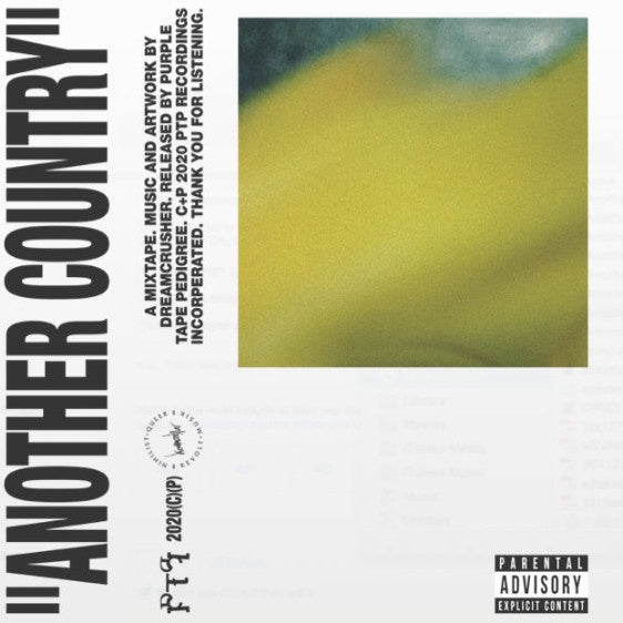 Dreamcrusher – Another Country - New Cassette 2020 Purple Tape Pedigree - Electronic / Noise / Harsh Noise Wall / Drone - Shuga Records