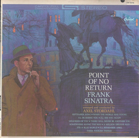 Frank Sinatra ‎– Point Of No Return - Mint- LP Record 1962 Capitol Stereo Original Vinyl - Jazz / Swing / Big Band / Pop