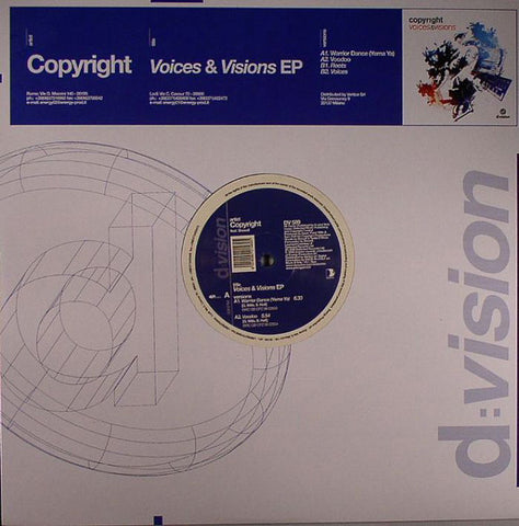 Copyright - Voices & Visions EP One - 2008 New Vinyl Record - Electronic / House