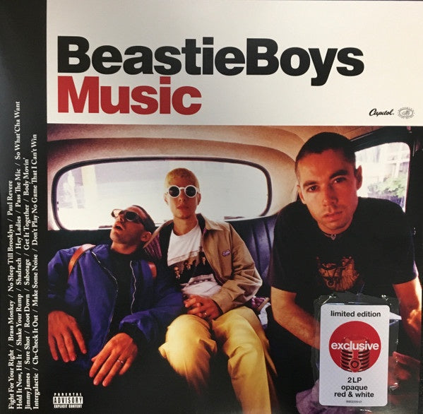 Beastie Boys – Music - New 2 LP Record 2020 Target Exclusive Capitol Red & White Vinyl - Hip Hop / Boom Bap