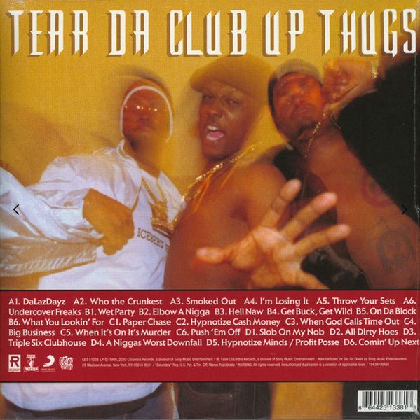 Three 6 Mafia / Tear Da Club Up Thugs ‎– CrazyNDaLazDayz (1999) - New 2 LP Record Store Day 2021 Get On Down USA Clear w/ black and pink splatter Vinyl - Hip Hop / Hardcore Hip-Hop