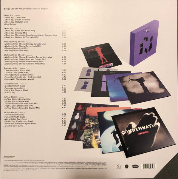 Depeche Mode – Songs Of Faith And Devotion | The 12" Singles (1994) - Mint- 8x Records Box Set 2020 Mute Sire Rhino Vinyl, Poster, Download & Numbered - Rock / Synth-pop - Shuga Records