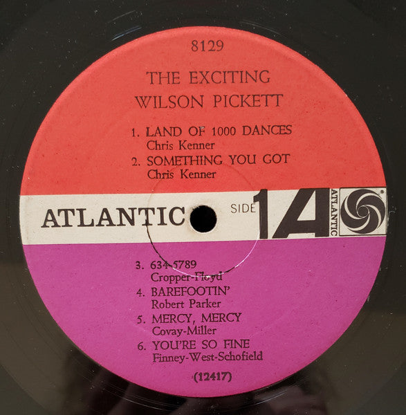 Wilson Pickett – The Exciting Wilson Pickett - VG+ LP Record 1966 Atlantic Mono USA Vinyl - Soul / Rhythm & Blues - Shuga Records
