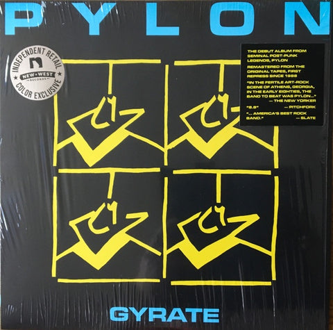 Pylon ‎– Gyrate (1980) - New LP Record 2020 New West Blue Opaque Vinyl - Alternative Rock / New Wave / Post Punk