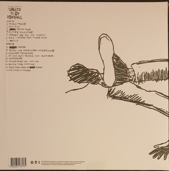 Machine Gun Kelly - Tickets To My Downfall - VG+ LP Record 2020 Interscope Bad Boy Urban Outfitters Exclusive Black Smoke Marble Vinyl - Hip Hop / Pop Punk - Shuga Records
