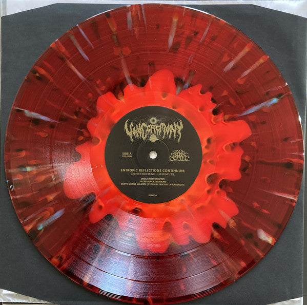 VoidCeremony ‎– Entropic Reflections Continuum: Dimensional Unravel - New LP Record 2020 USA 20 Buck Spin Bone inside w/ Blood Red w/ Olive Green / Kelly Green / Cyan Splatter - Death Metal - Shuga Records