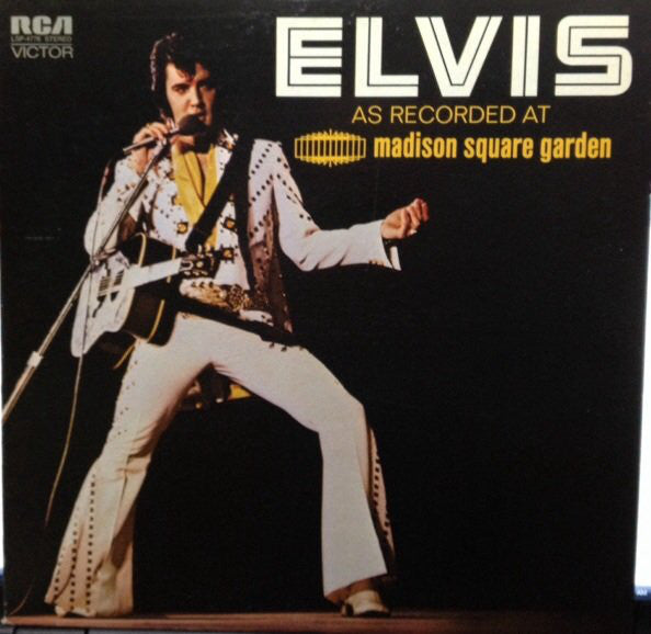Elvis Presley ‎– Elvis As Recorded At Madison Square Garden - VG+ Lp Record 1972 USA - Rock & Roll