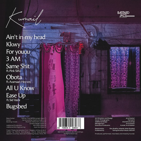 Kumail ‎– Yasmin - New LP Record 2020 Bastard Jazz USA Vinyl - Soul / Neo Soul / Trip Hop / Hip Hop - Shuga Records
