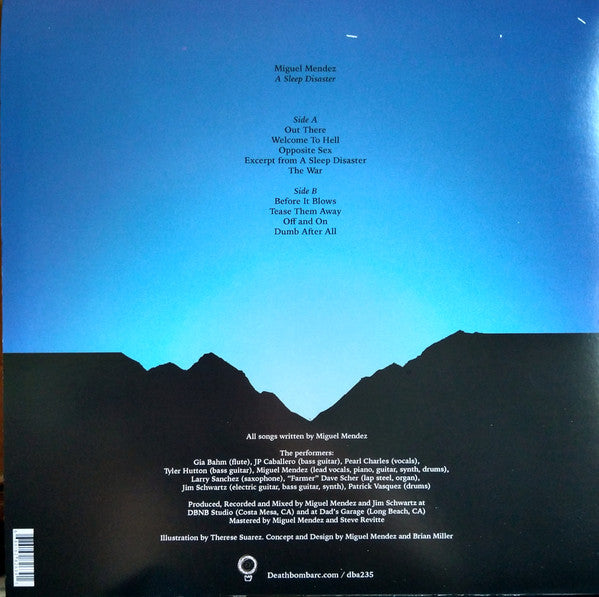 Miguel Mendez ‎– A Sleep Disaster - New LP Record 2020 Deathbomb Arc USA Turquoise Vinyl - Rock / Experimental / Art Rock